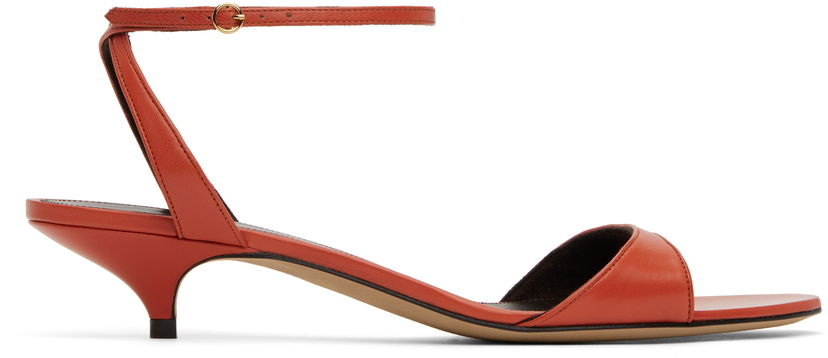 плаття The Row The Row Vika Ankle Strap Kitten Heel Sandals Червоний | F1583-SL1