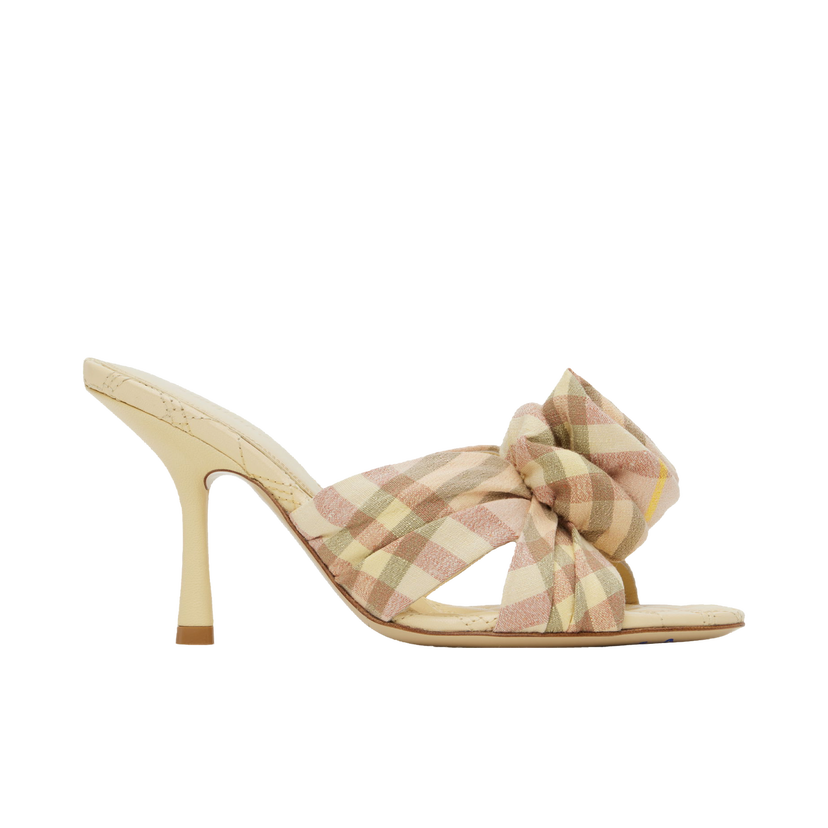 Кросівки та взуття Burberry Mews Rose Heeled Sandals бежевий | 8101604