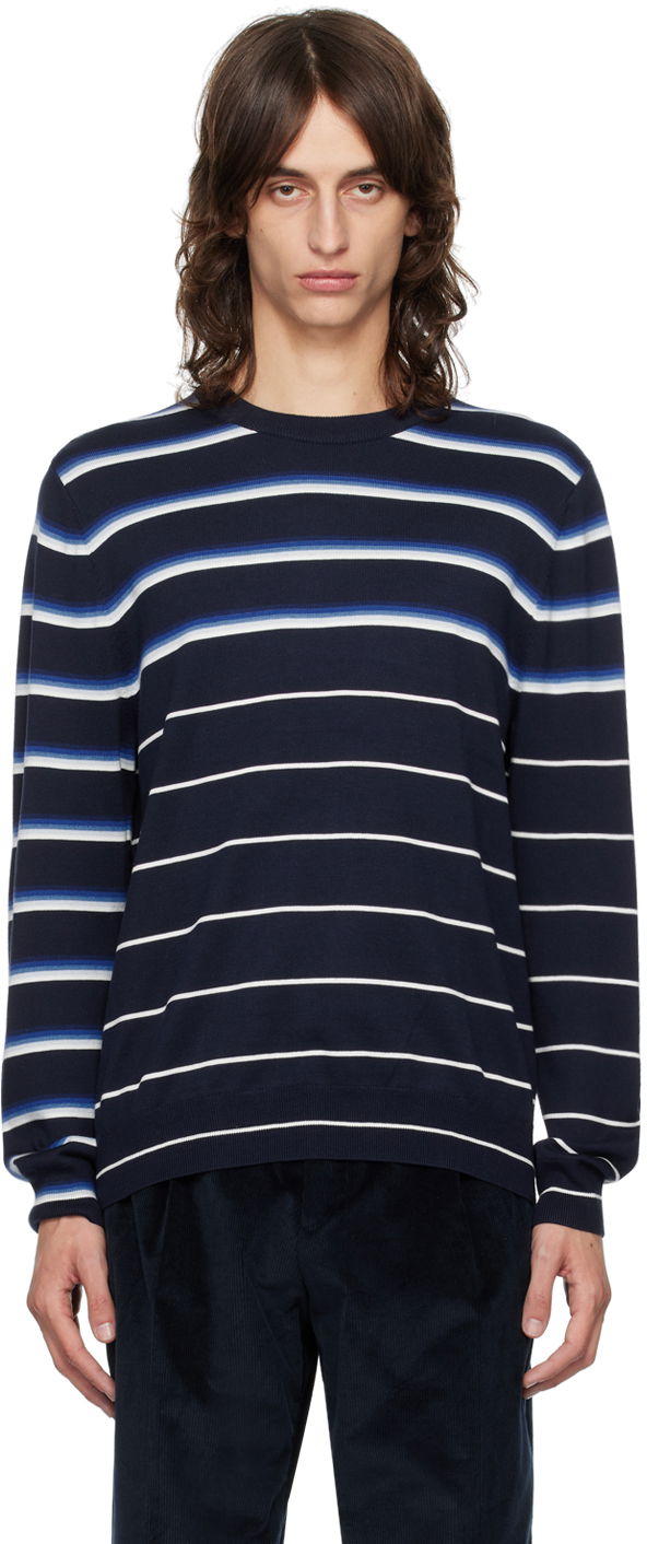 Cветр Paul Smith Paul Smith Striped Sweater темно-синій | M1R-893Y-N02423-47