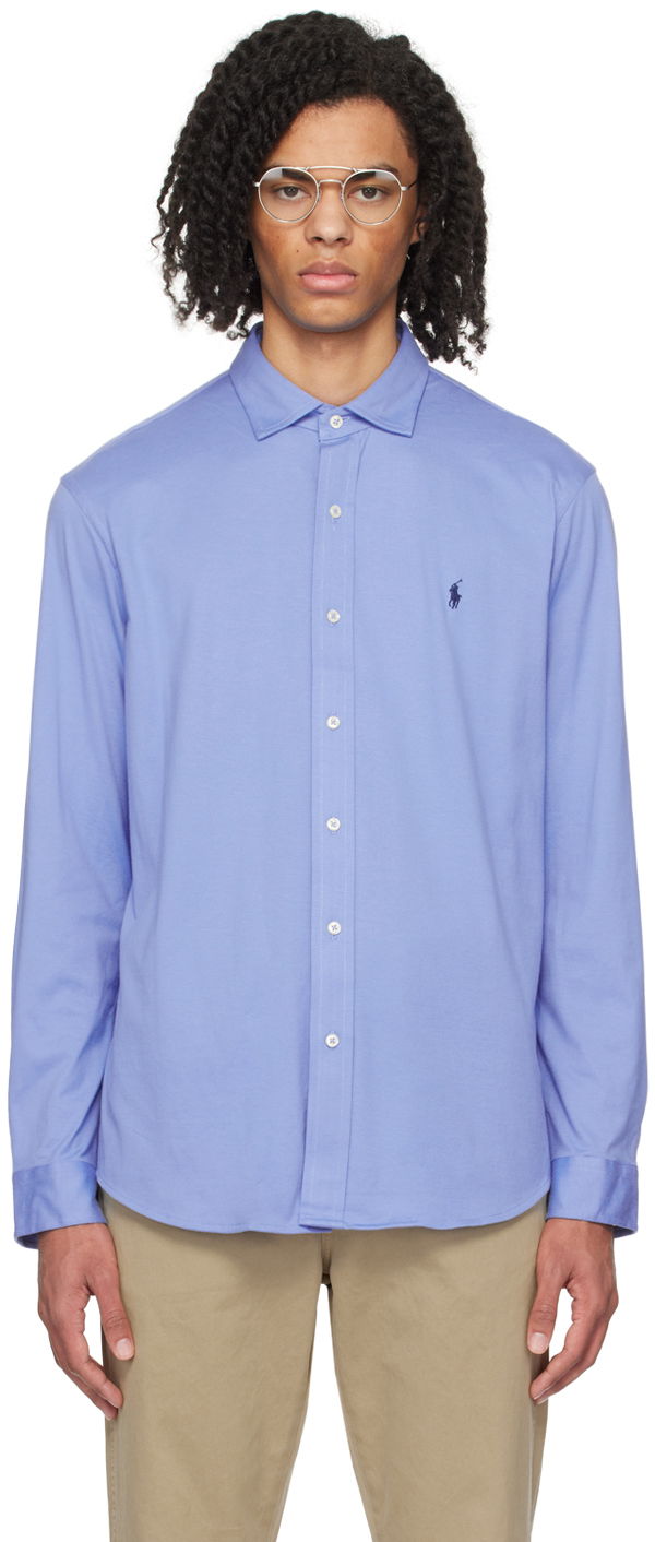 Сорочка Polo by Ralph Lauren Embroidered Shirt Синій | 710899386004