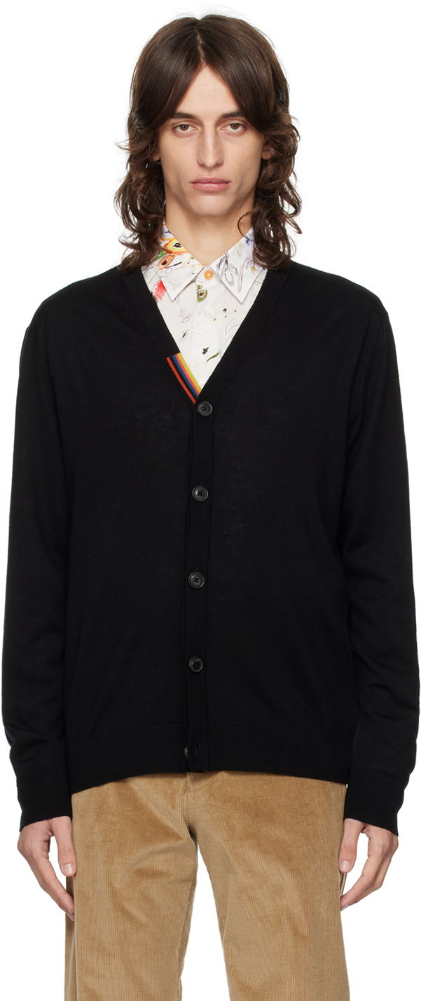 Cветр Paul Smith Paul Smith Striped Cardigan чорний | M1R-122X-L02094-79