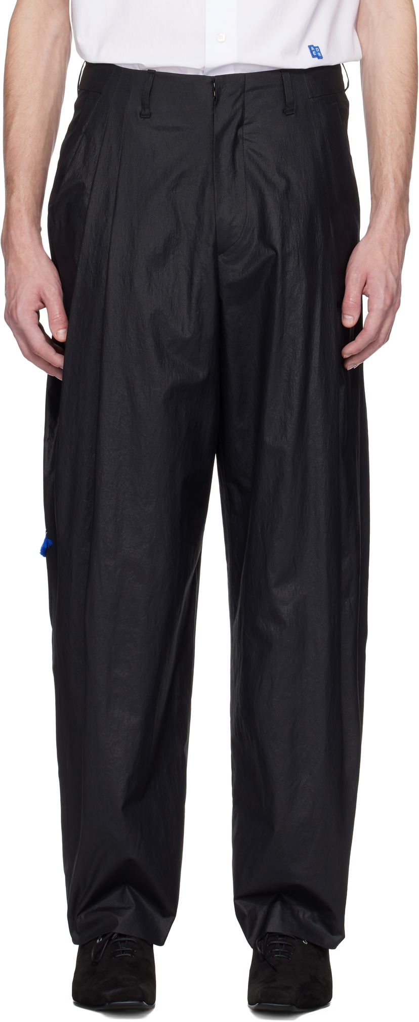 Штани ADER ERROR ADER error Product. 84 Pleated Trousers чорний | BO01SSSA0207BK