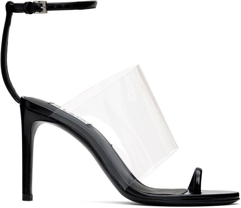 Аксесуари Alaïa ALAÏA Asymmetric Heeled Sandals чорний | AA3S116CK299
