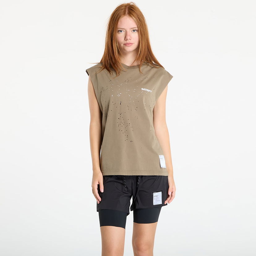 Безрукавка Satisfy Satisfy MothTech Muscle Sleeveless T-Shirt Зелений | 11005-AFA-SAB