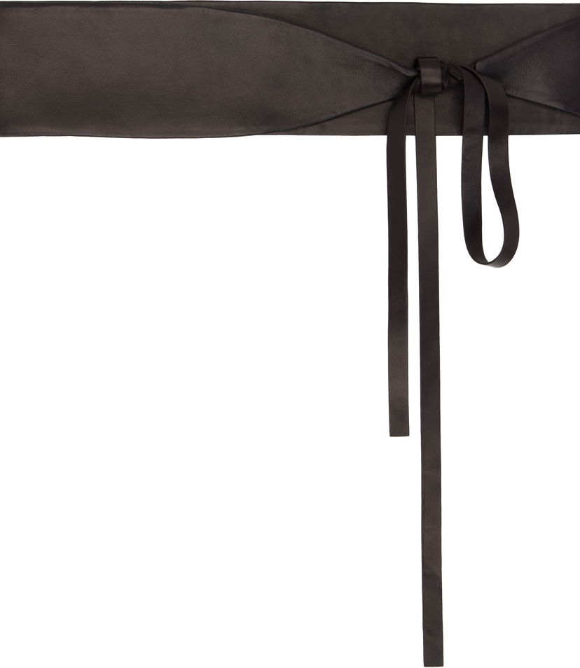 Ремені The Row The Row Wide Wrap Leather Belt чорний | W1737-L108