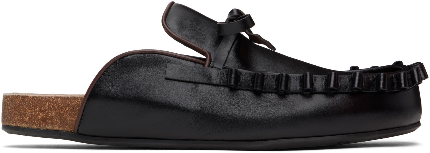 Аксесуари JW Anderson JW Anderson Ruffle Slip-on Loafers чорний | LF0069-LA0323, 0