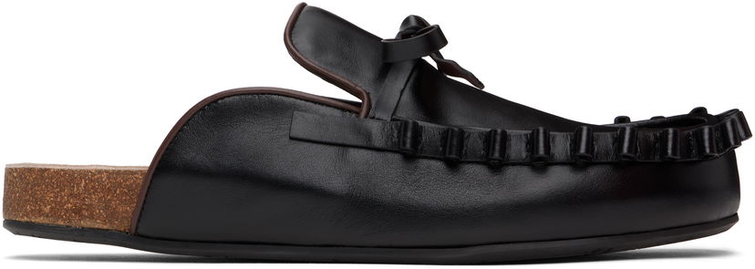 Аксесуари JW Anderson JW Anderson Ruffle Slip-on Loafers чорний | LF0069-LA0323