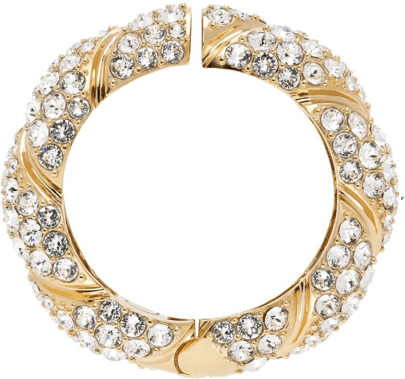 Браслет Valentino Valentino Garavani Small Big Mono Crystal-Embellished Clip-on Earring Металік | 6W0J0Y96YCW