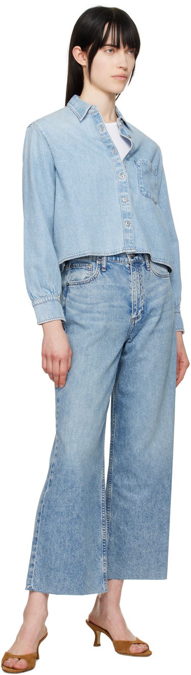 Джинси rag & bone Rag & Bone Featherweight Andi Ankle-Length Jeans Синій | WDD25S2914FWBC, 3