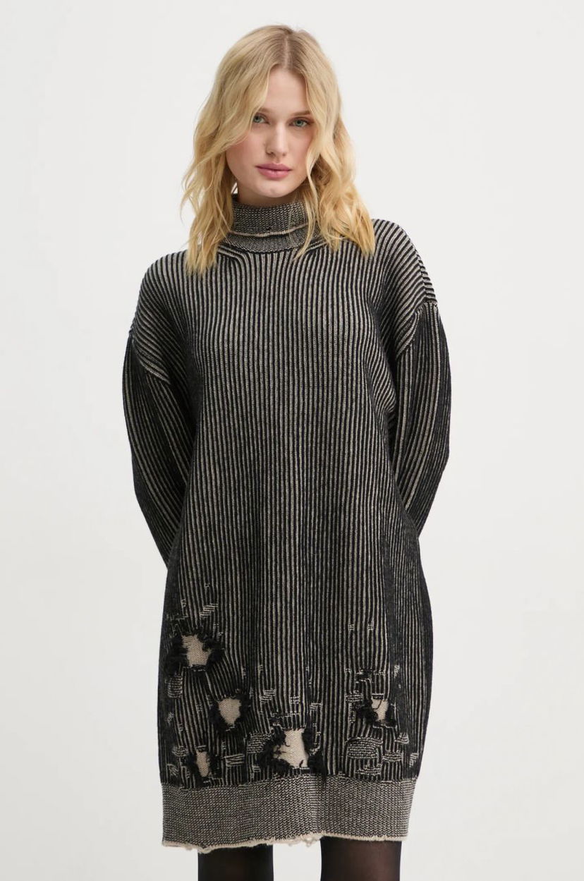Cветр Maison Margiela Oversize Mini Wool Dress чорний | S62DA0031.M13076