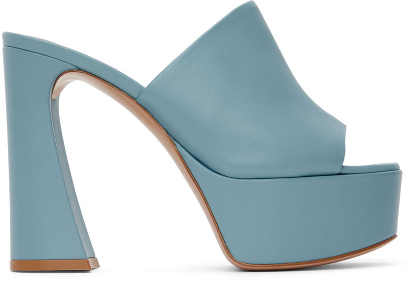 Кросівки та взуття Gianvito Rossi Gianvito Rossi Holly Mule Platform Sandals Синій | G16990.70RIC.NAP