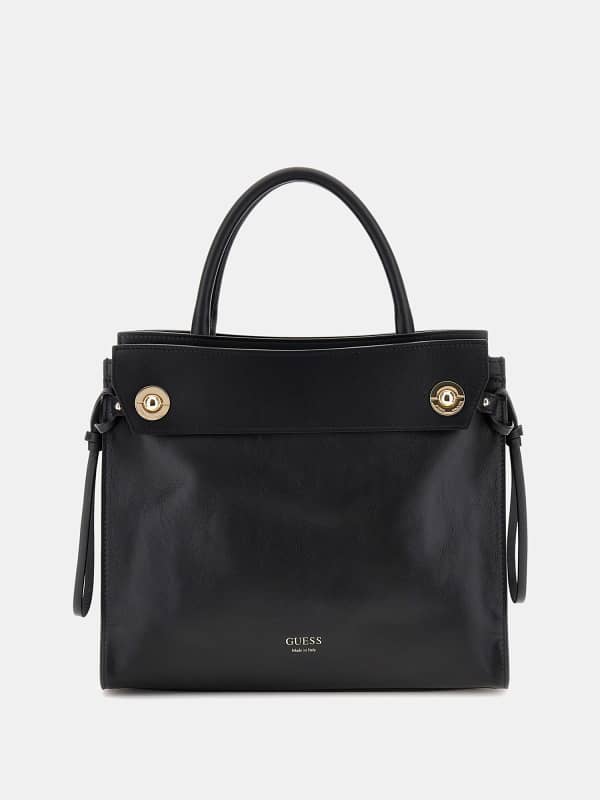 Сумочка GUESS Leather Handbag чорний | HWBIAAL5117