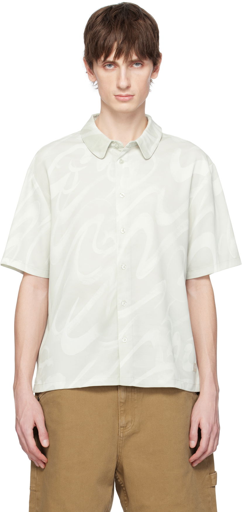 Сорочка Dime Dime Chilling Satin Shirt Зелений | DIMESP259CRE