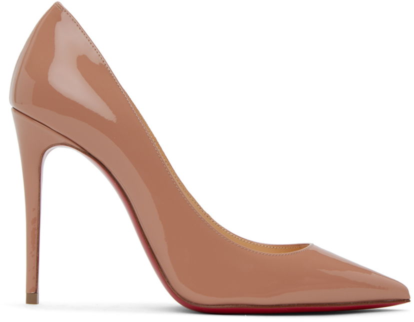 Ювелірні вироби Christian Louboutin Christian Louboutin Kate 100 Patent Leather Pumps бежевий | 3191411