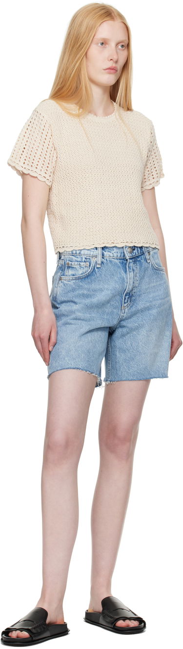 Шорти rag & bone Rag & Bone Kaia Denim Shorts Синій | WDD25P9001RGMA, 3