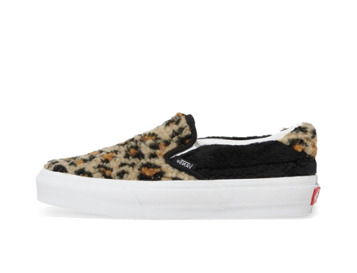 Кросівки та взуття Vans Slip-On Sherpa Leopard W чорний | VN0A38GU6BX