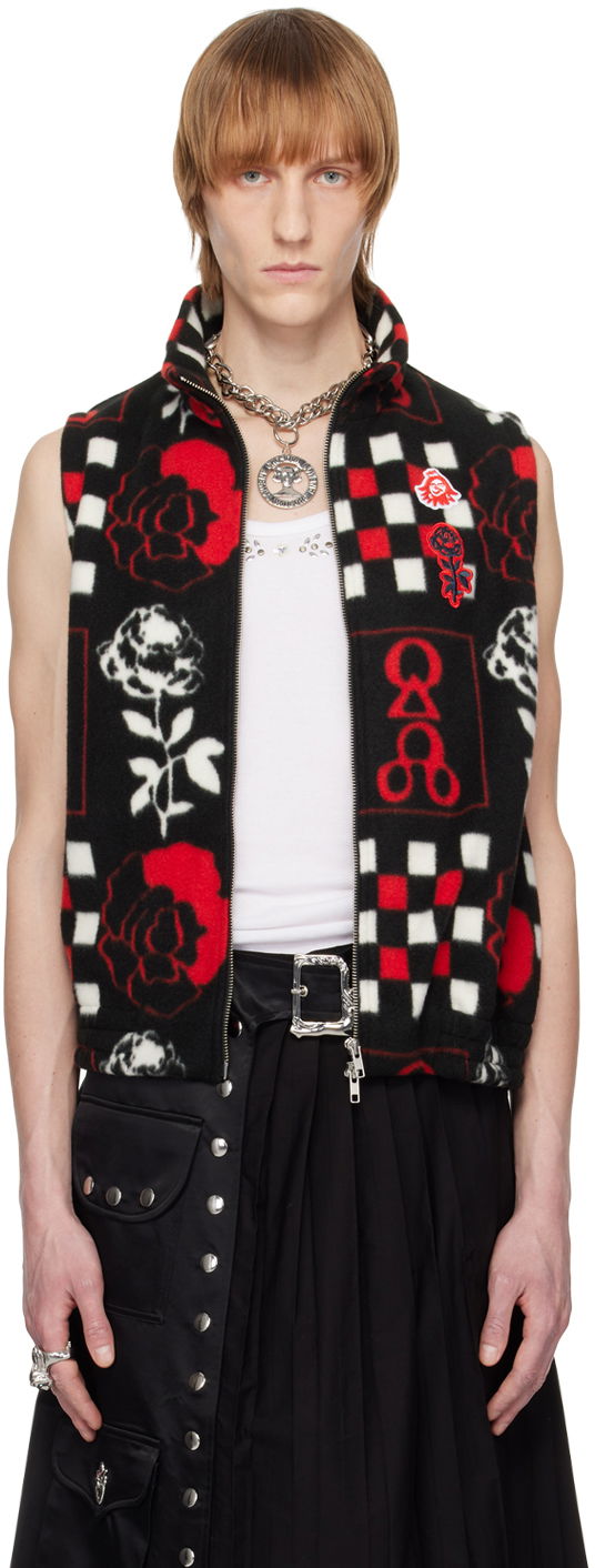 Жилет Chopova Lowena Print Fleece Vest чорний | 4042M