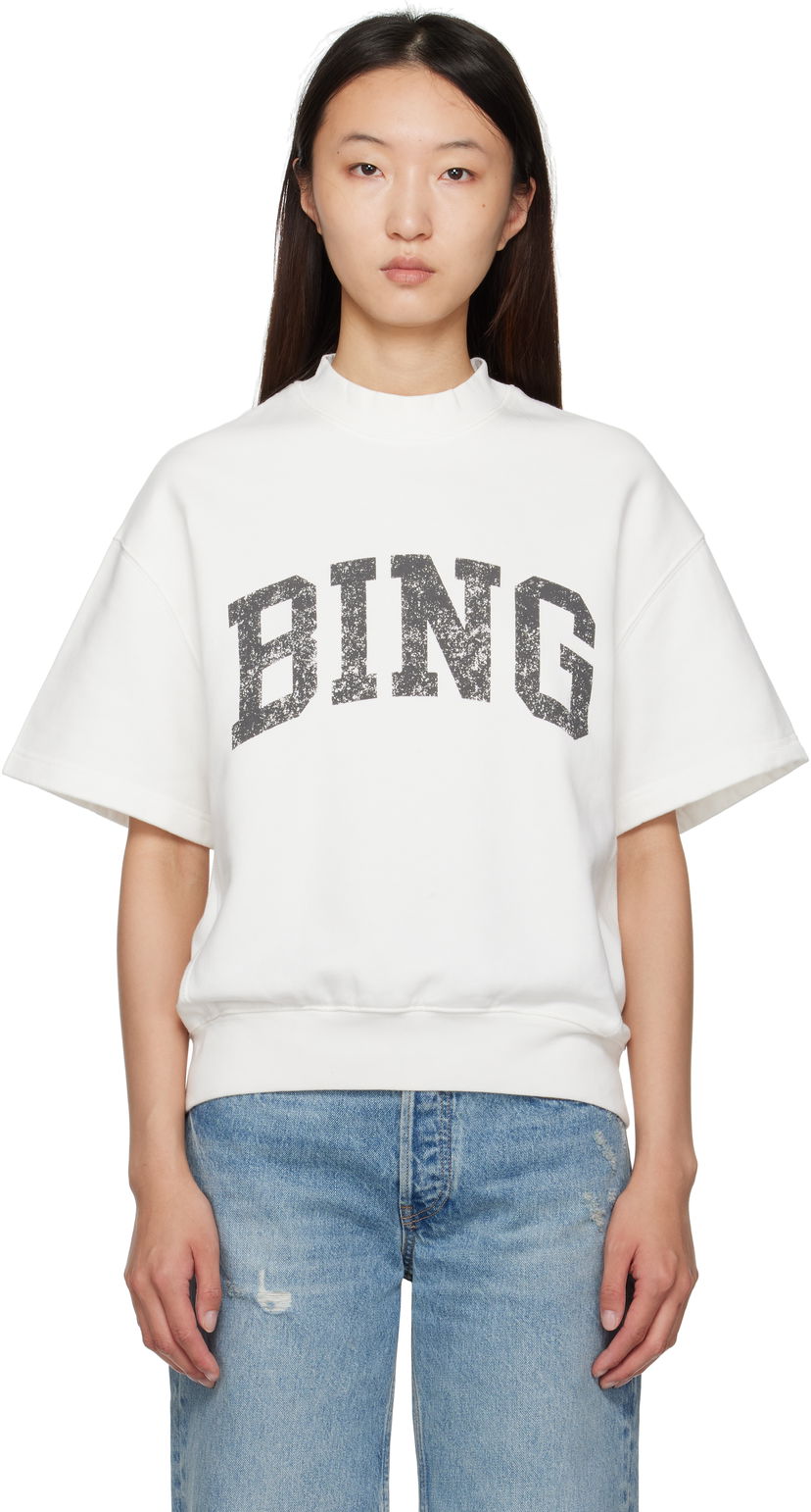 Світшоти Anine Bing ANINE BING Jay 'Bing' Sweatshirt білий | A-08-11002-OFW1