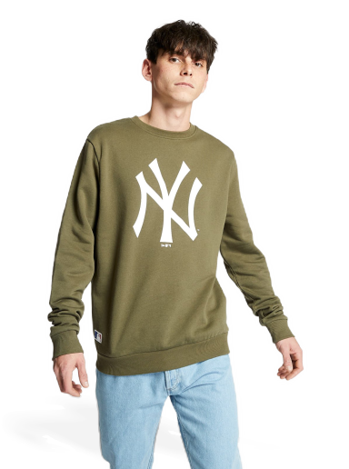 Світшоти New Era MLB Team Logo New York Yankees Crewneck Зелений | 11863702