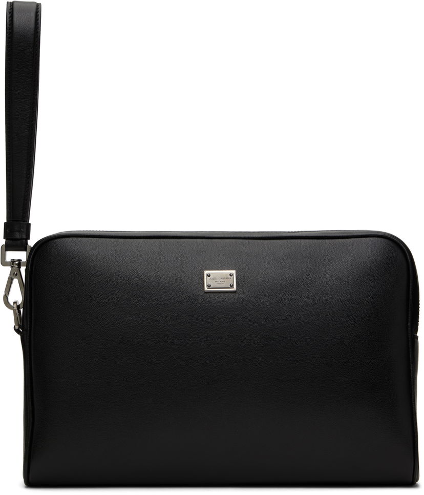 Сумочка Dolce & Gabbana Dolce&Gabbana Calfskin Wristlet Pouch чорний | BM2441AV956
