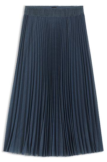 Спідниця BOSS Tulle Plissé Pleated Skirt Синій | 50543192
