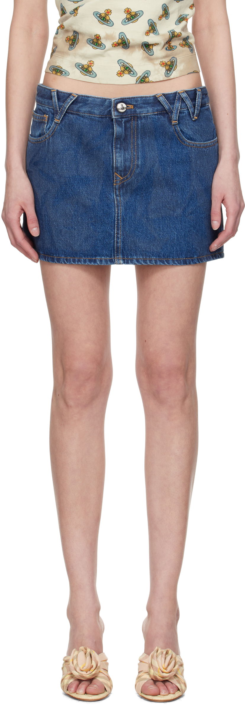 Спідниця Vivienne Westwood Vivienne Westwood Denim Miniskirt Синій | 19030012-W014L-