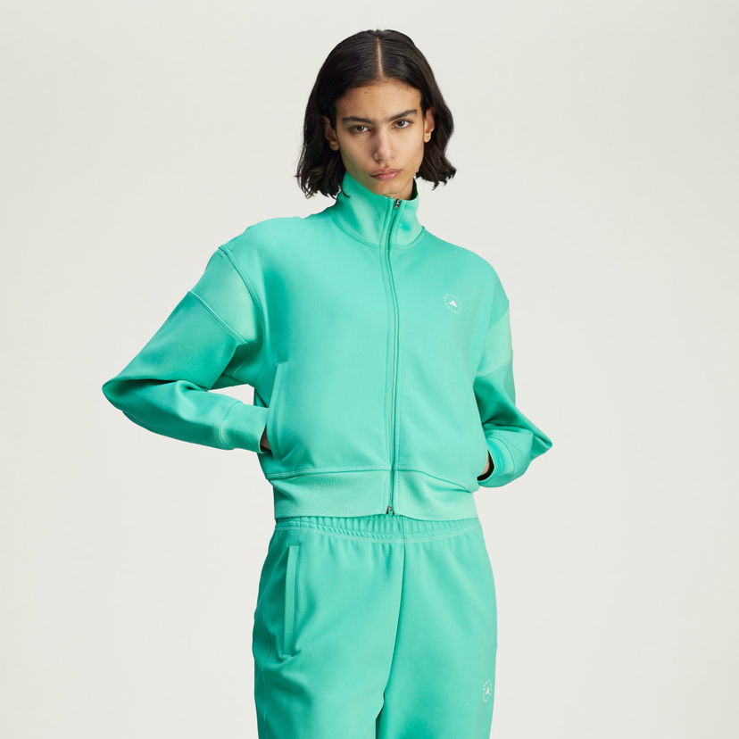 Куртка adidas Performance adidas by Stella McCartney Knitted Track Jacket Зелений | JJ0085