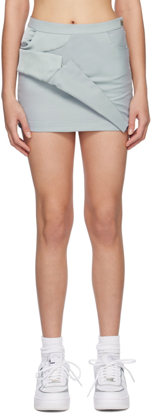 Спідниця Feng Chen Wang Feng Chen Wang Asymmetric Miniskirt Сірий | FWS15SK03