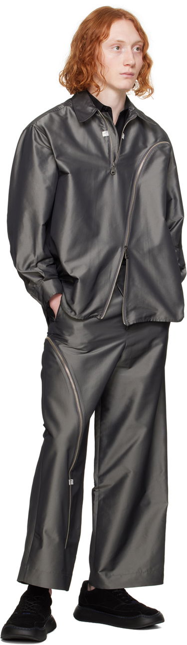Штани ADER ERROR Trousers With Side Zipper Сірий | BN01SSBT0110CC, 3