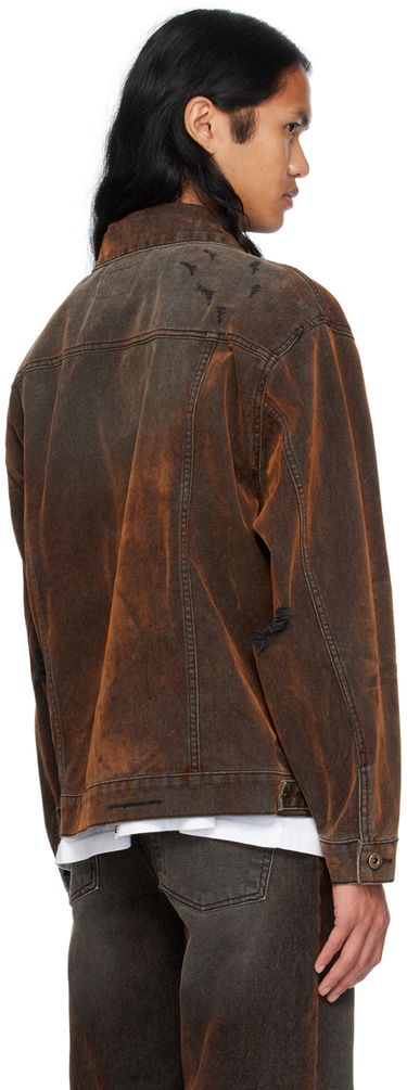 Куртка We11done We11done Distressed Denim Jacket Коричневий | WD-DJ2-24-399-M-BK, 2