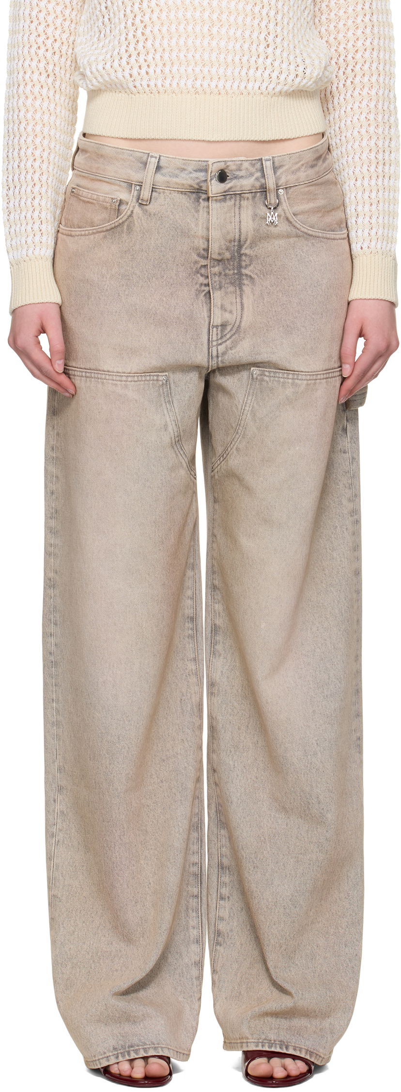 Джинси AMIRI AMIRI Carpenter Jeans бежевий | AWDNGH1023