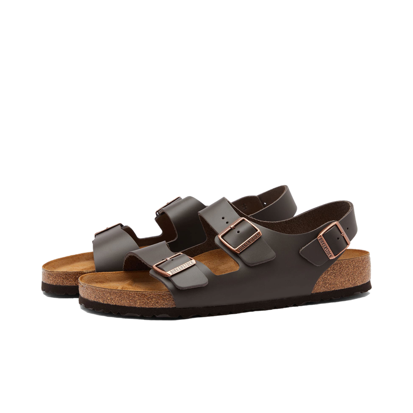 Кросівки та взуття Birkenstock Milano Dark Brown Smooth Leather Коричневий | 34101