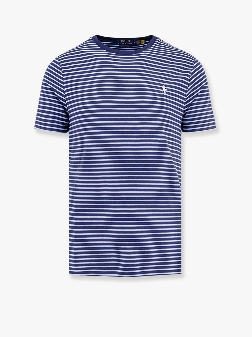 Футболка Polo by Ralph Lauren Striped Crew Neck T-Shirt by Polo Ralph Lauren Синій | 710961128003