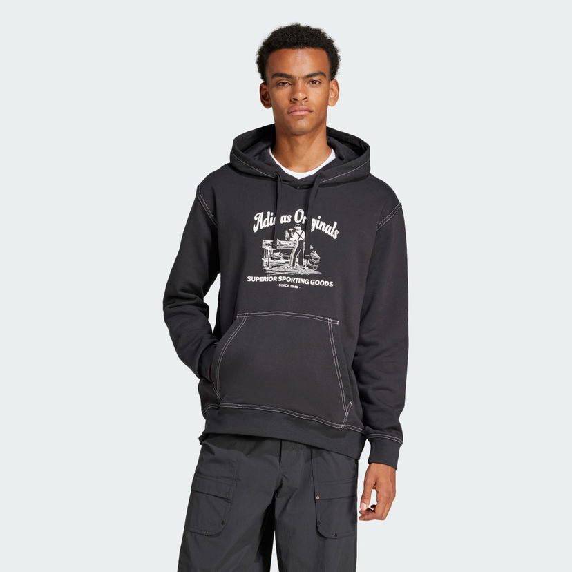 Світшоти adidas Performance Wabash Hoodie чорний | JP4483