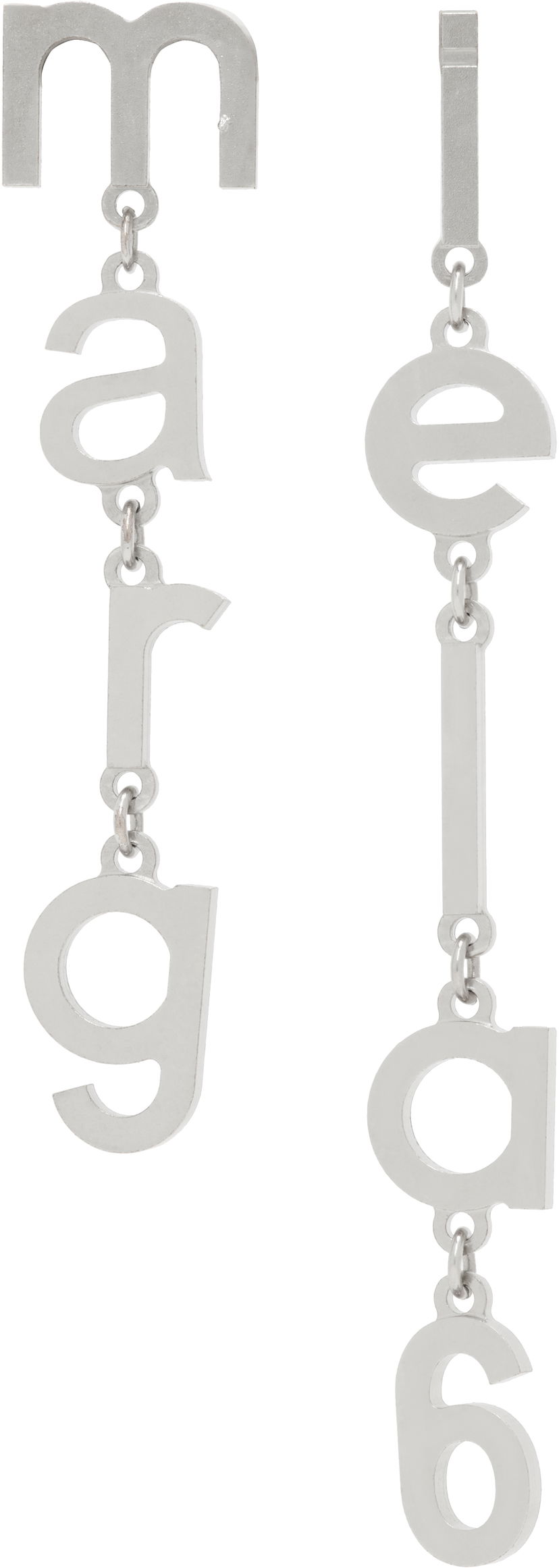 Сережки Maison Margiela MM6 Maison Margiela Letter Logo Earrings Металік | SM6VG0085 P7212