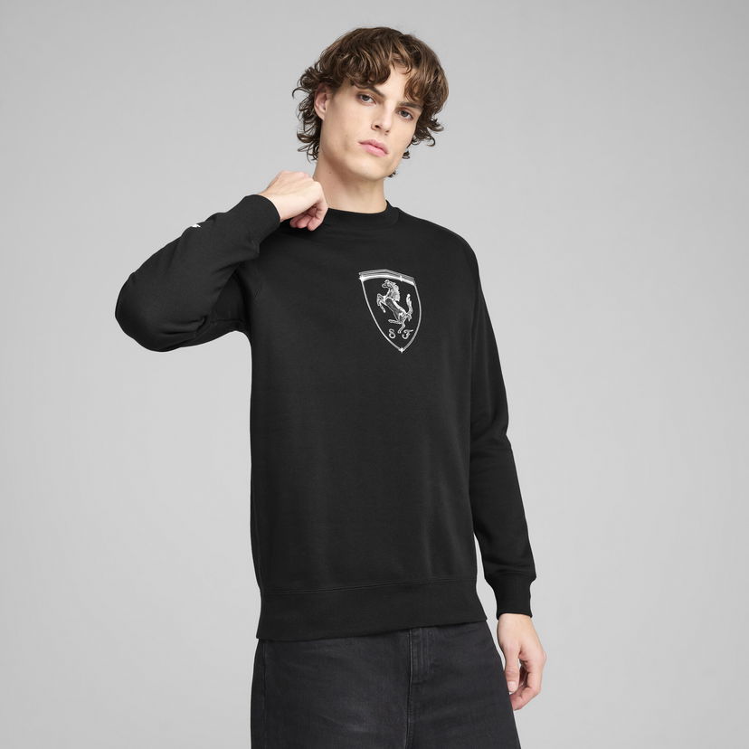 Світшоти Puma Scuderia Ferrari HP Race Big Shield Sweatshirt чорний | 630193_01