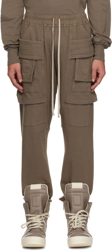 Штани карго Rick Owens Rick Owens DRKSHDW Hollywood Creatch Drawstring Cargo Pants Коричневий | DU01E3376 RIG, 0