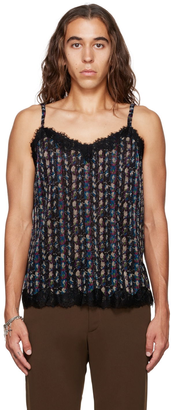 Безрукавка Anna Sui Anna Sui Floral Lace-Trim Tank Top Різнокольоровий | M622D20