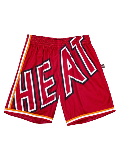 Шорти Mitchell & Ness Blown Out Fashion Shorts Miami Heat Червоний | SHORBW19147-MHERED1