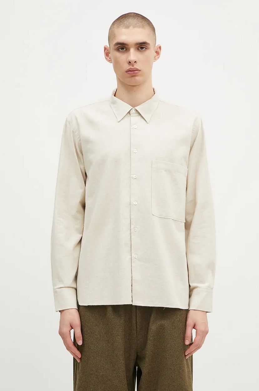 Сорочка Universal Works Universal Works Regular Fit Classic Collar Shirt бежевий | 31651.SAND