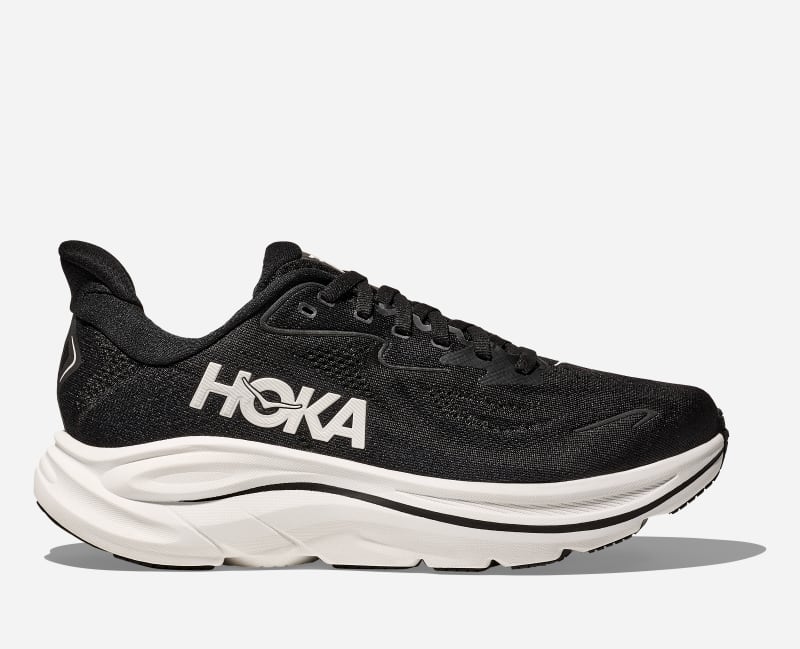Кросівки та взуття Hoka One One Clifton 10, 12.5 чорний | 1162030-BWHT