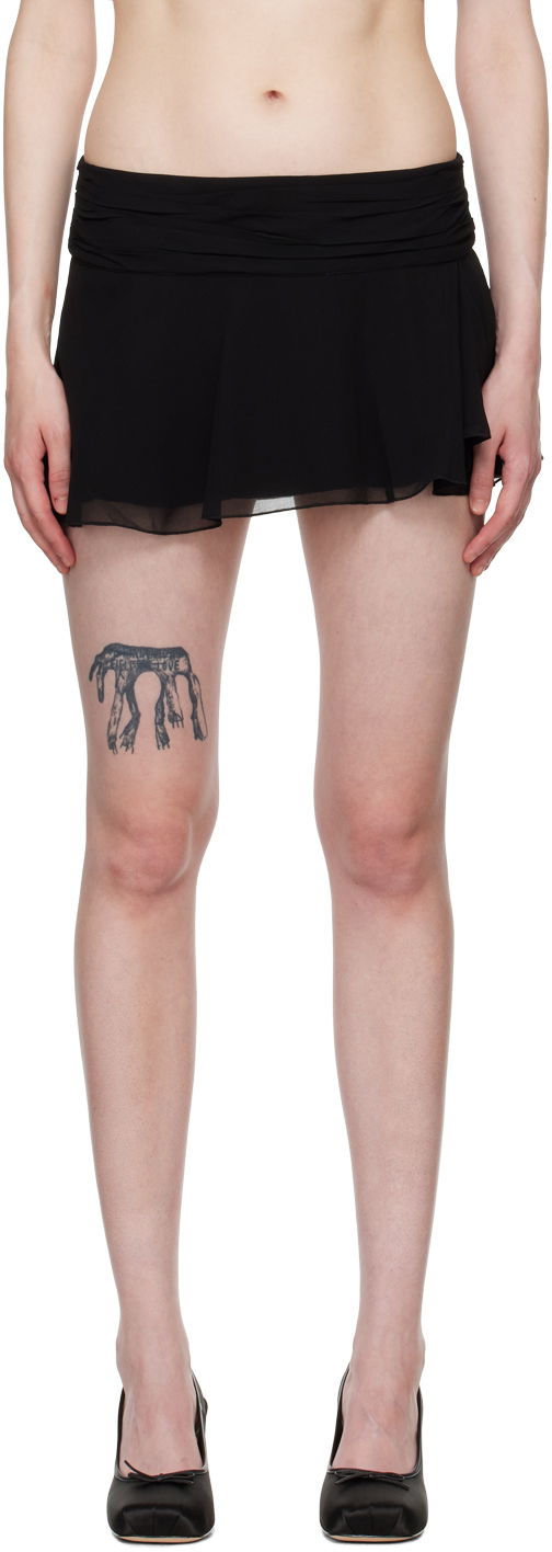 Спідниця GUIZIO Guizio Slit Mini Skirt чорний | H23313W034