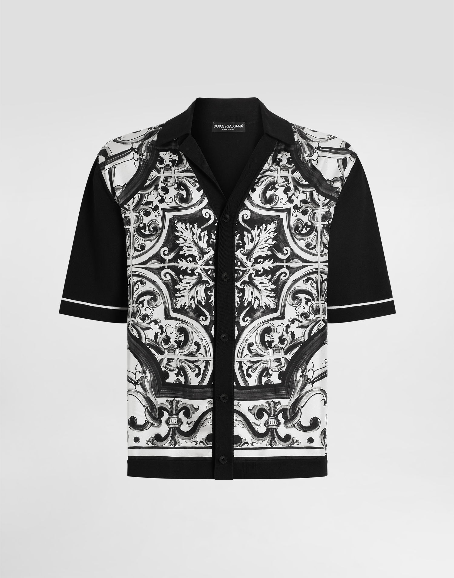 Сорочка Dolce & Gabbana Dolce & Gabbana Majolica-Print Oversized Shirt чорний | GXVC0TJFMZGHY5DQ, 0