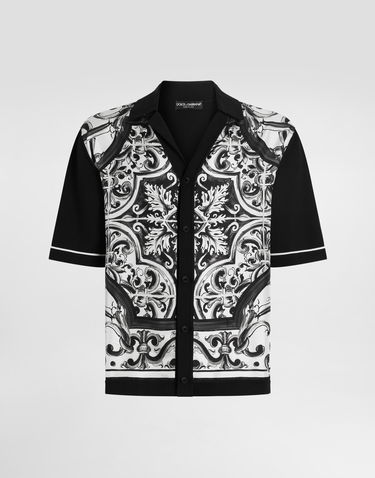 Сорочка Dolce & Gabbana Dolce & Gabbana Majolica-Print Oversized Shirt чорний | GXVC0TJFMZGHY5DQ, 0