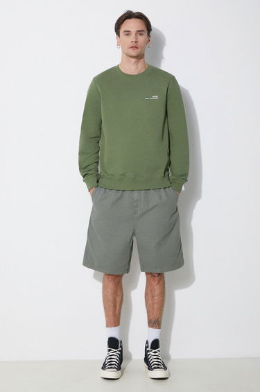 Cветр A.P.C. A.P.C. Item Crewneck Sweatshirt Зелений | COFBQ.H27608.KAE, 1