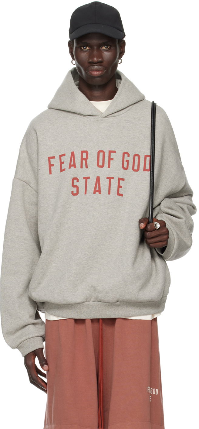 Світшоти Fear of God Designer Logo Hoodie Сірий | 192BT246251F