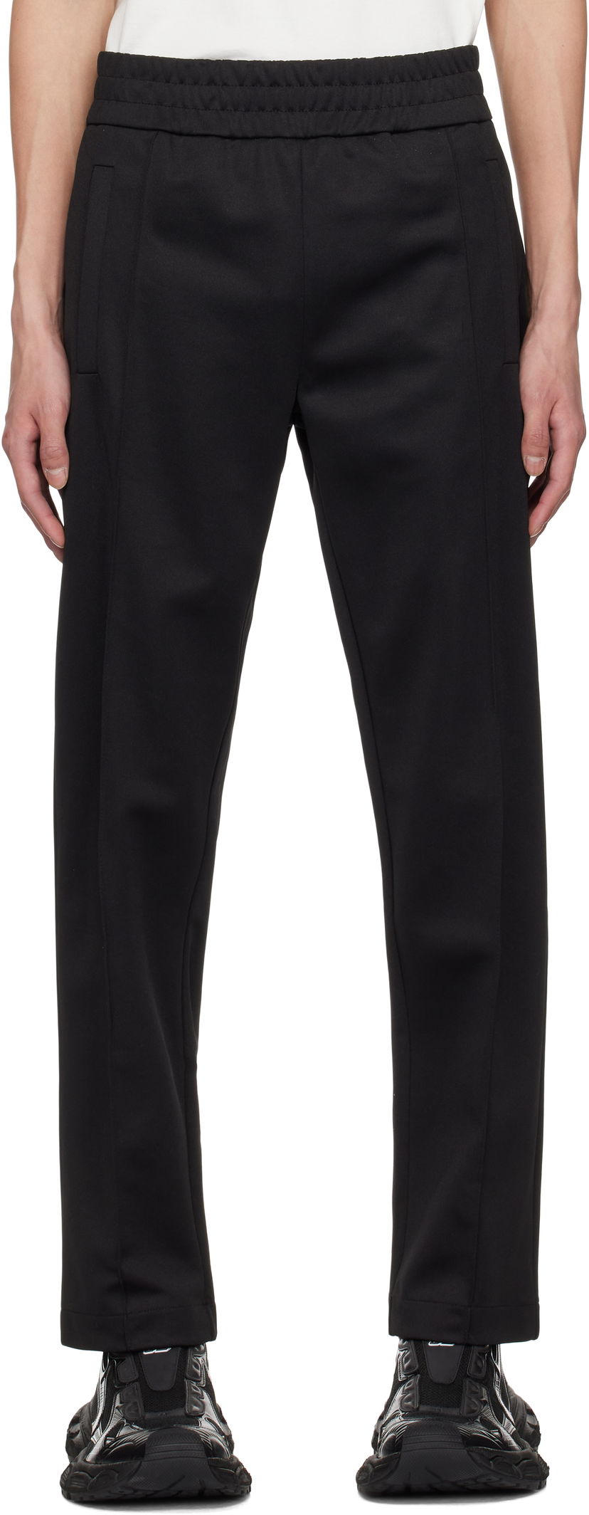 Спортивні штани Palm Angels Palm Angels Curved Logo Track Pants чорний | PMCJ048S25FAB0011003