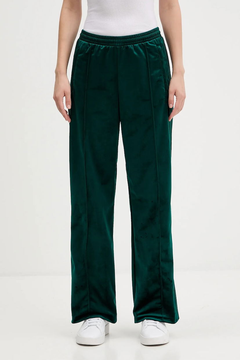 Штани adidas Originals adidas Originals Velvet Tp Wide Leg Pants Зелений | JV7509