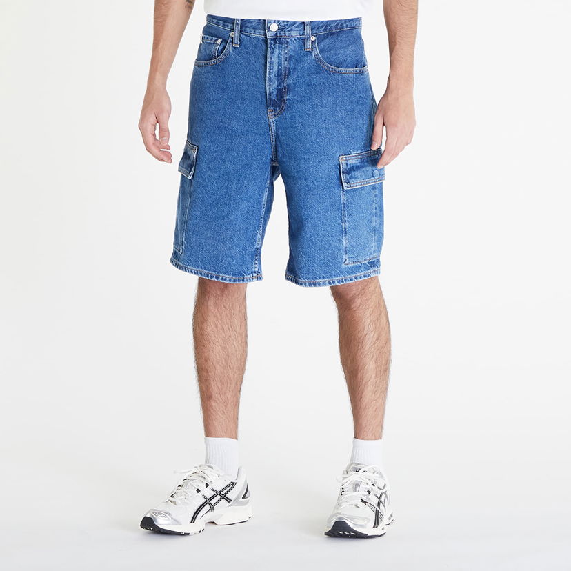 Шорти CALVIN KLEIN Jeans 90'S Loose Cargo Short Синій | J30J324877 1A4