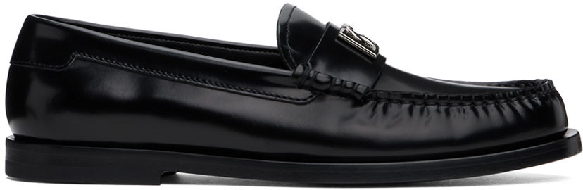 Кросівки та взуття Dolce & Gabbana City Blanco Loafers чорний | CM0074 AQ237